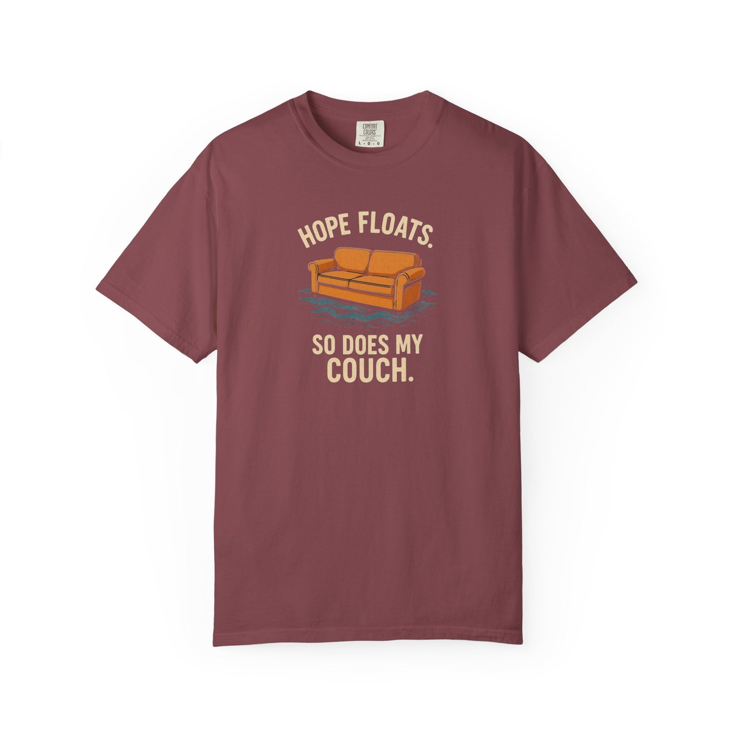 My Couch Floats Too Unisex Garment-Dyed T-shirt
