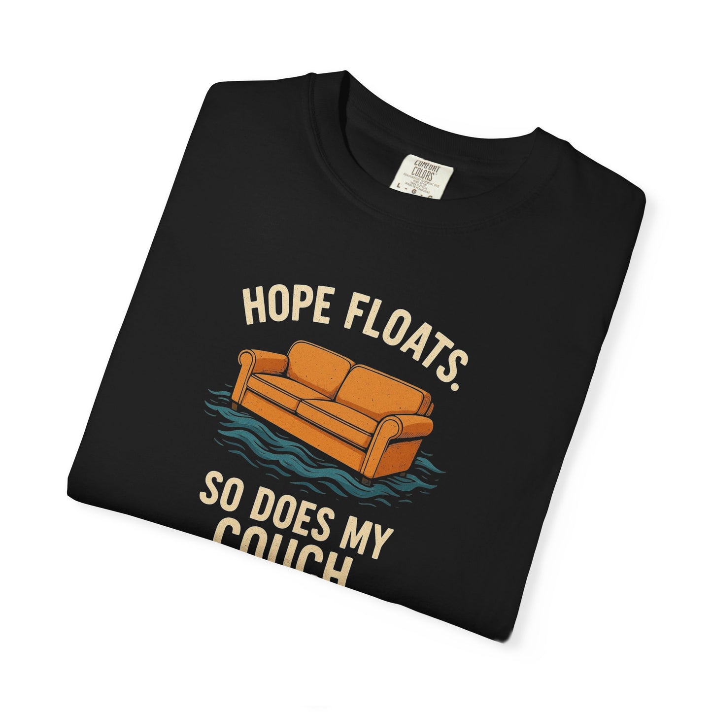 My Couch Floats Too Unisex Garment-Dyed T-shirt