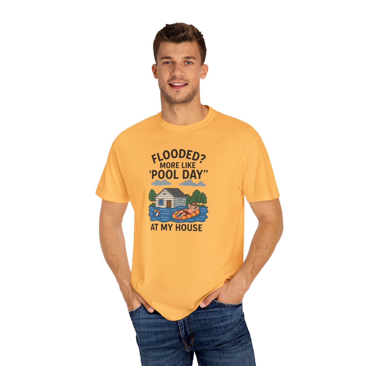 Flooded? More Like Pool Day Unisex T-Shirt