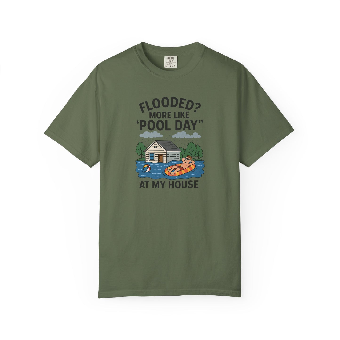 Flooded? More Like Pool Day Unisex T-Shirt