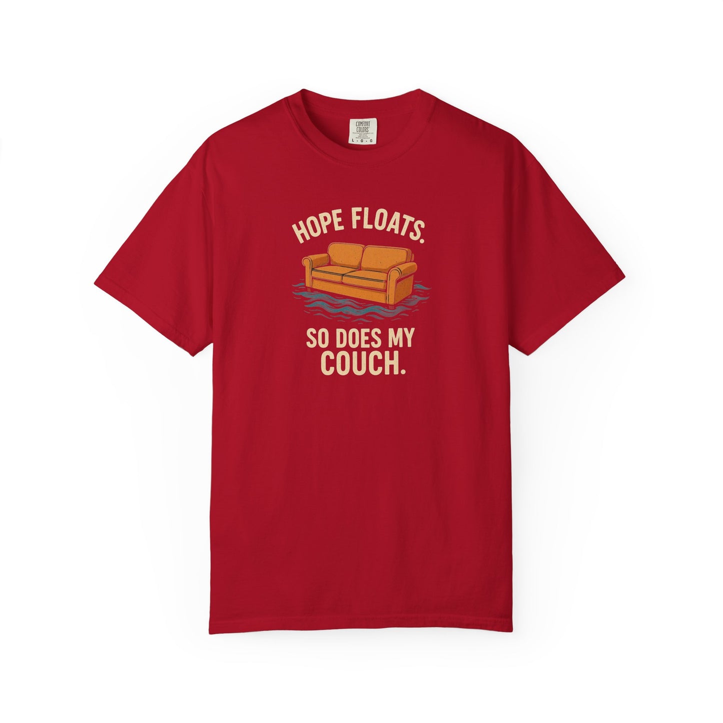 My Couch Floats Too Unisex Garment-Dyed T-shirt