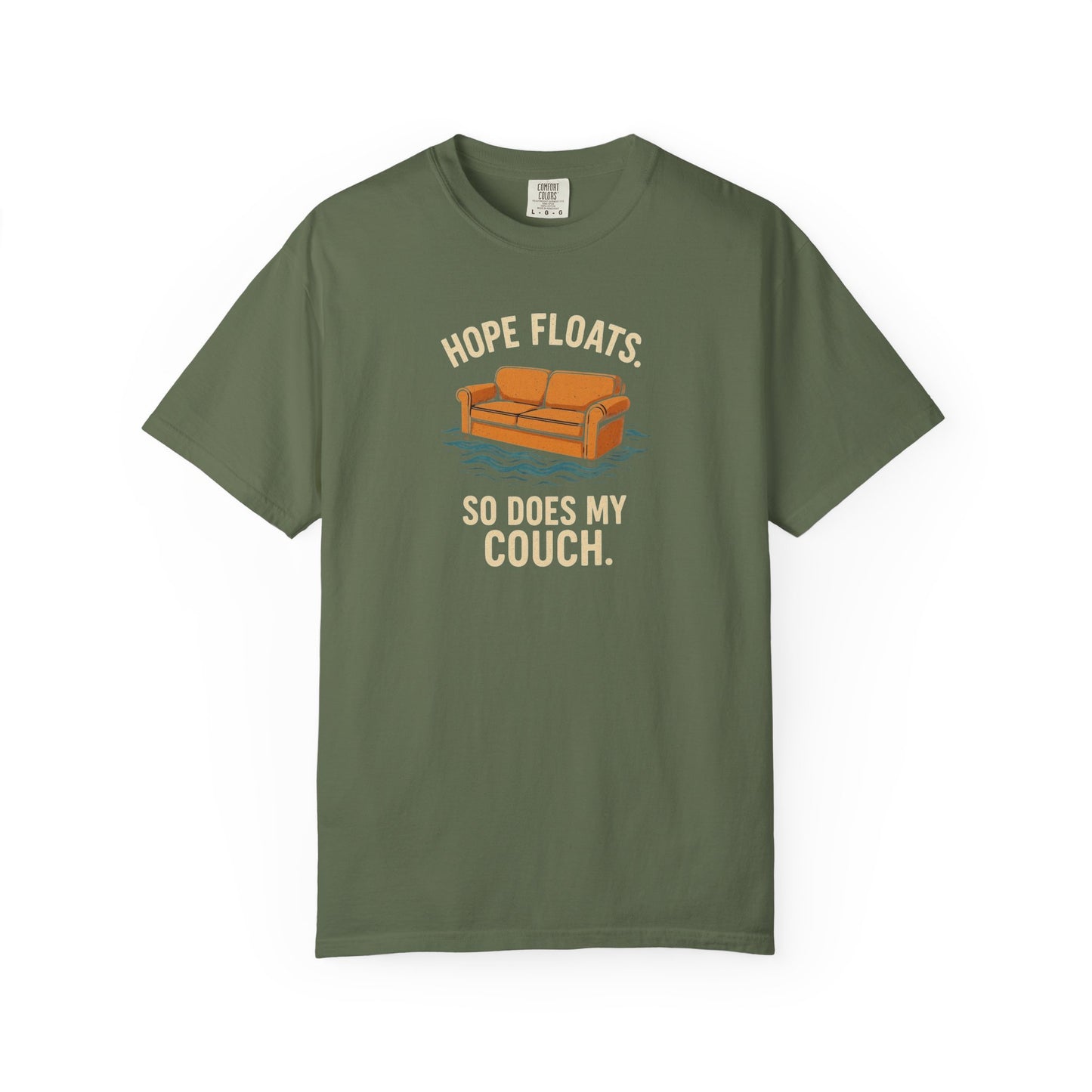My Couch Floats Too Unisex Garment-Dyed T-shirt