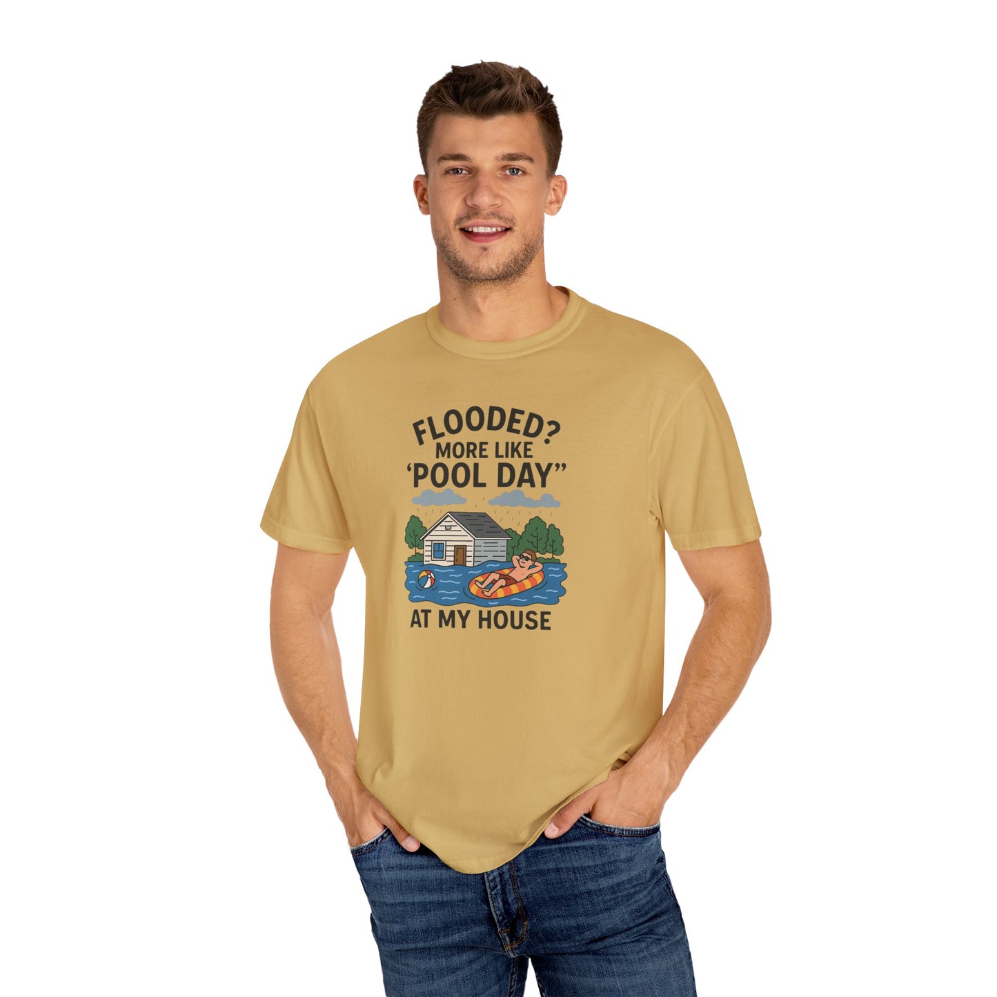 Flooded? More Like Pool Day Unisex T-Shirt