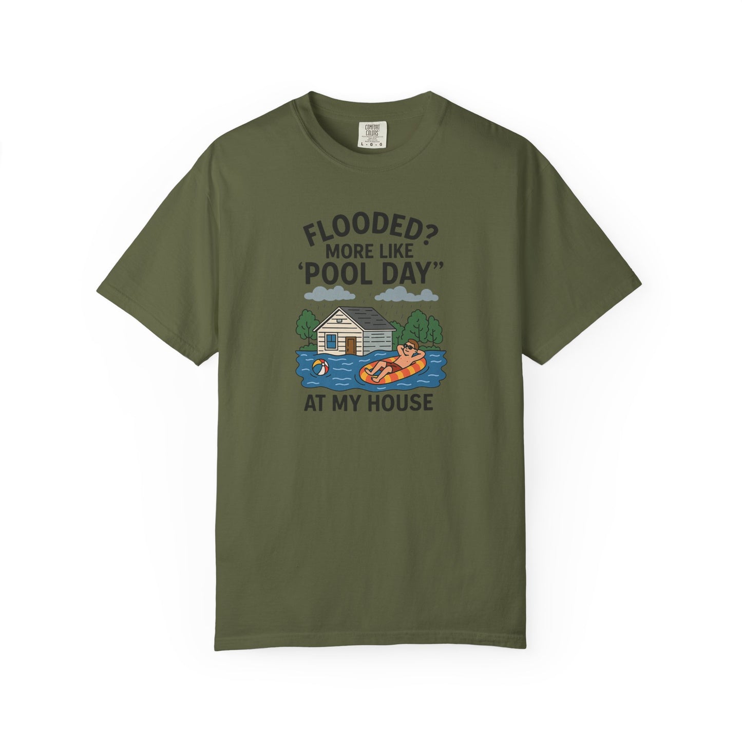 Flooded? More Like Pool Day Unisex T-Shirt